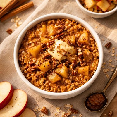 Apple pie baked oats