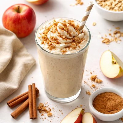 Apple pie protein shake
