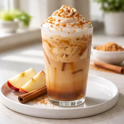 Apple spice oatmilk latte iced starbucks