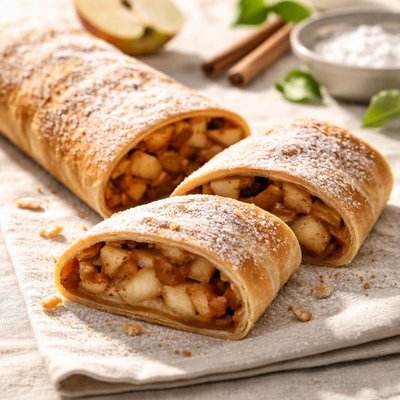 Apple streudel heb