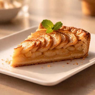 Apple tart slice
