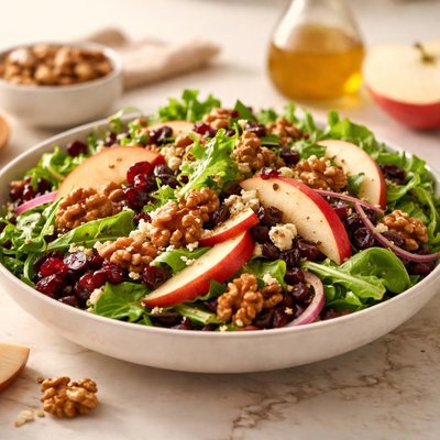 Apple walnut cranberry salad