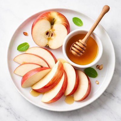 Apple with honey