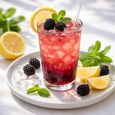 苹果乐园后院黑莓柠檬水