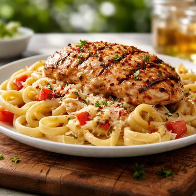 Applebees four pepper chicken and pasta