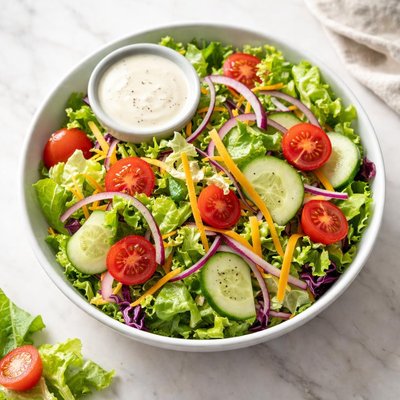 Applebees house salad with ranch and no crutons