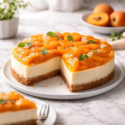 Apricot cheesecake
