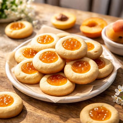 Apricot jam cookies