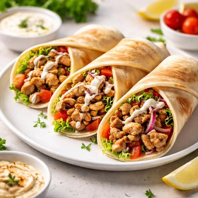 Arabian chicken shawarma