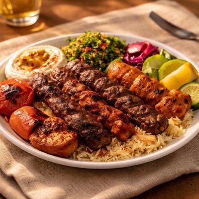 Arabic mix grill plate