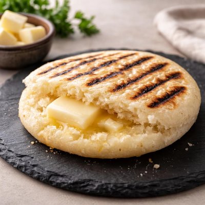 Arepa with butter
