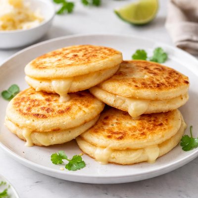 Arepas con queso