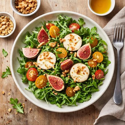 Argula salat goat cheese