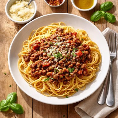 Armani cafe spaghetti bolognaise