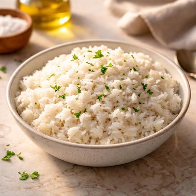 Arroz blanco al vapor omoa