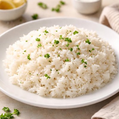 Arroz blanco hervido