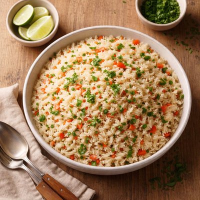 Arroz cozido refogado