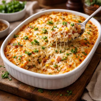 Arroz de forno cremoso