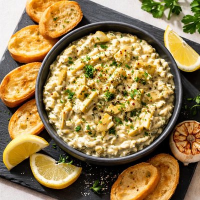 Artichoke garlic dip