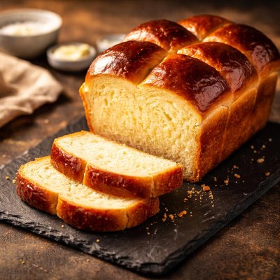 Artisan brioche bread