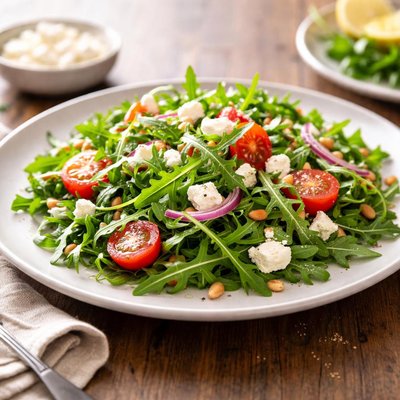 Arugula salad with feta