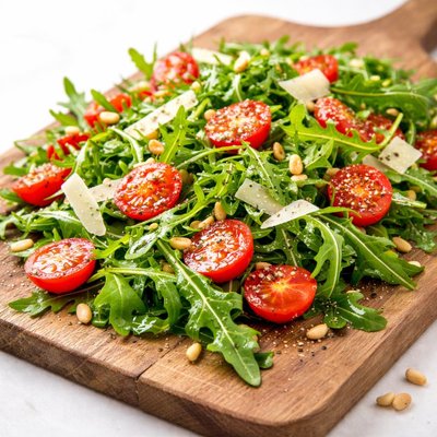 Arugula salad with tomatoes