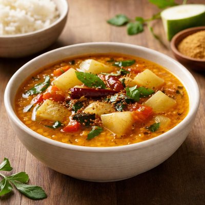 Ashgourd sambhar