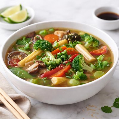 Asia vegetable soup