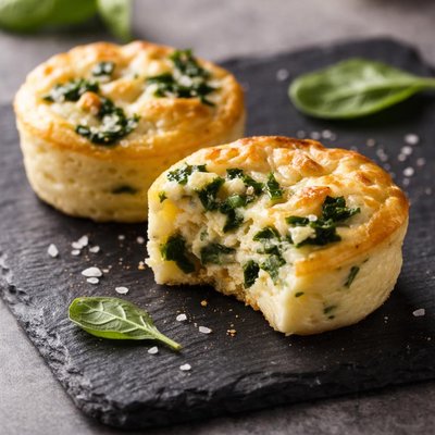 Asiago and spinach egg bite