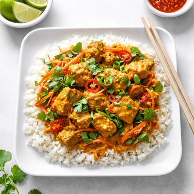 Asian box curry chicken