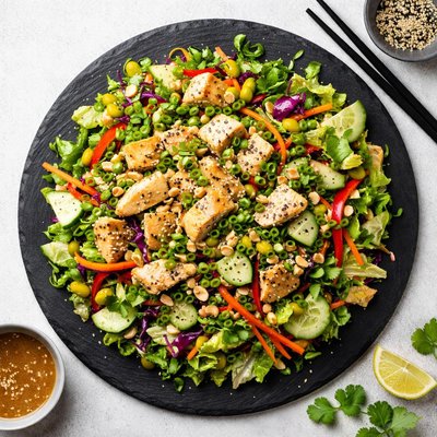 Asian chopped chicken salad