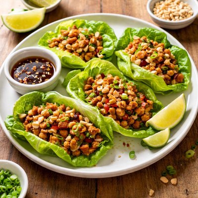 Asian lettuce wrap
