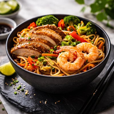 Asian noodle bowl