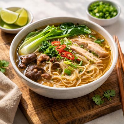 Asian noodle soup