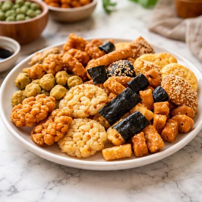 Asian rice crackers