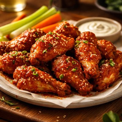 Asian zing chicken wings