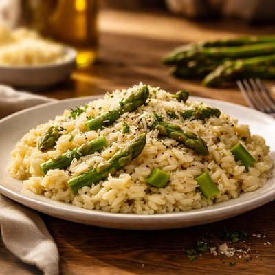 Asparagus risotto
