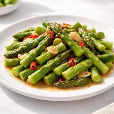 Asparagus stir fried