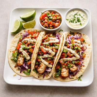 Aspen creek geilled chicken tacos