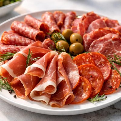 Assorted cured meats