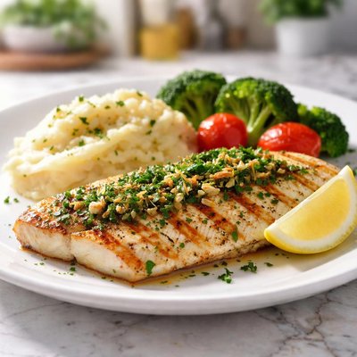 Astons grilled fish with herbs