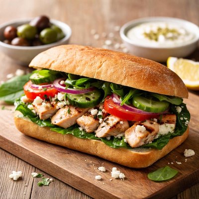 Athenian chicken sandwich