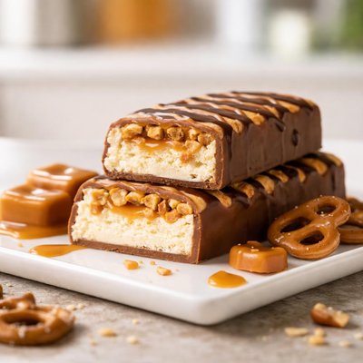 Atkins vanilla caramel pretzel bar