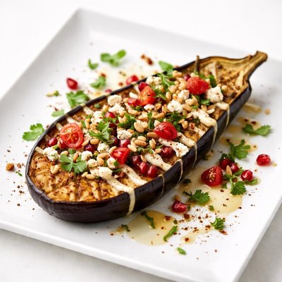 Aubergine rotie