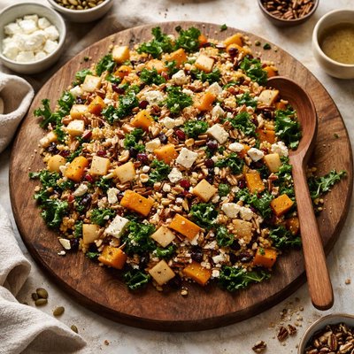 Autumn grain salad