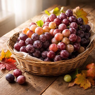 Autumn harvest grapes