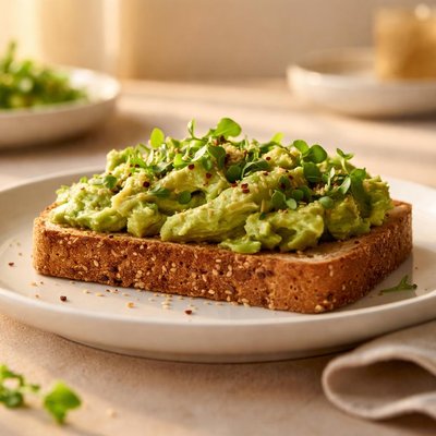 Avacado on wheat toast