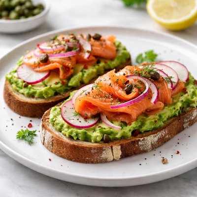 Avacado toast lox