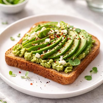 Avacado toast on whole wheat