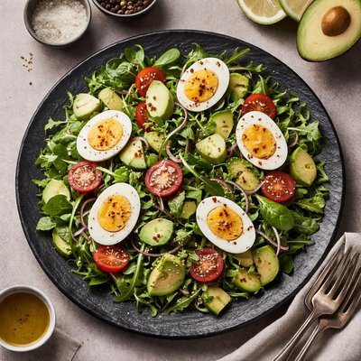 Avocado and egg salad